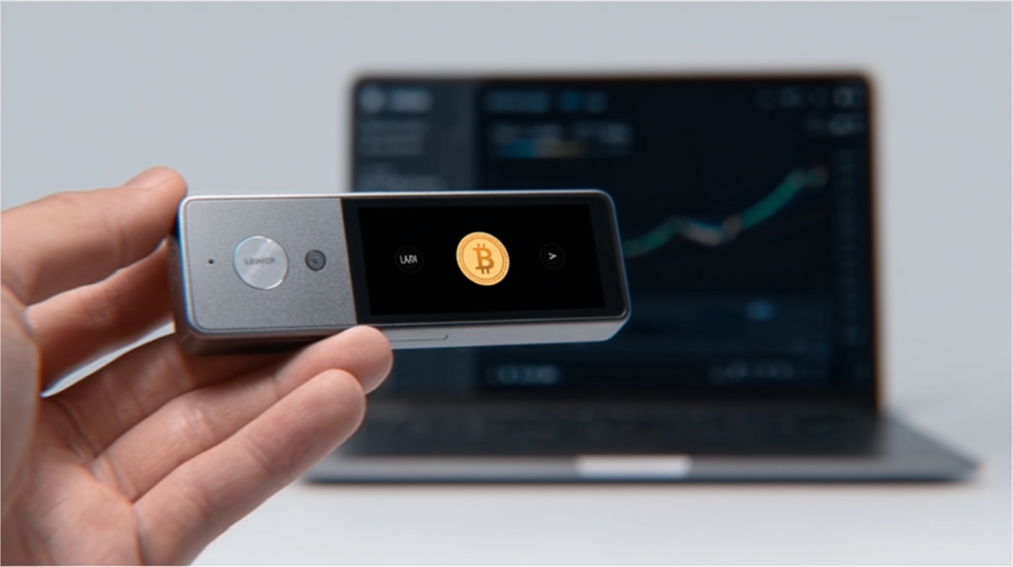 Diagram or screen showing how Ledger Live software connects Ledger hardware wallet to cryptocurrency networks and transaction signing workflow